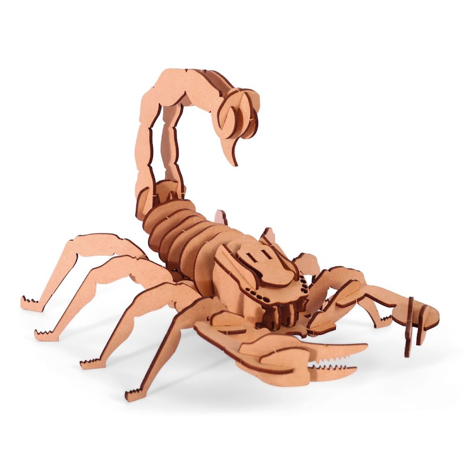 image 1 of 3D Wooden Model Kit Scorpion - Craft Gifts for 8 yrs