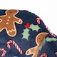 image 6 of OHS Gingerbread Cuddle Cushion Soft Cosy Fleece Support Pillow | Blue | Navy