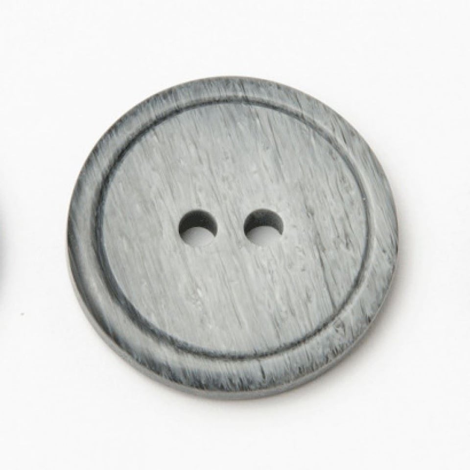 Minerva Grey Round Ring Edge Plastic Buttons for Dressmaking - 13mm - per value pack of 100