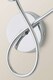 image 5 of ValueLights Reyka Pair Chrome 2 Way Wall Lights Swirl Glass Shades | Chrome