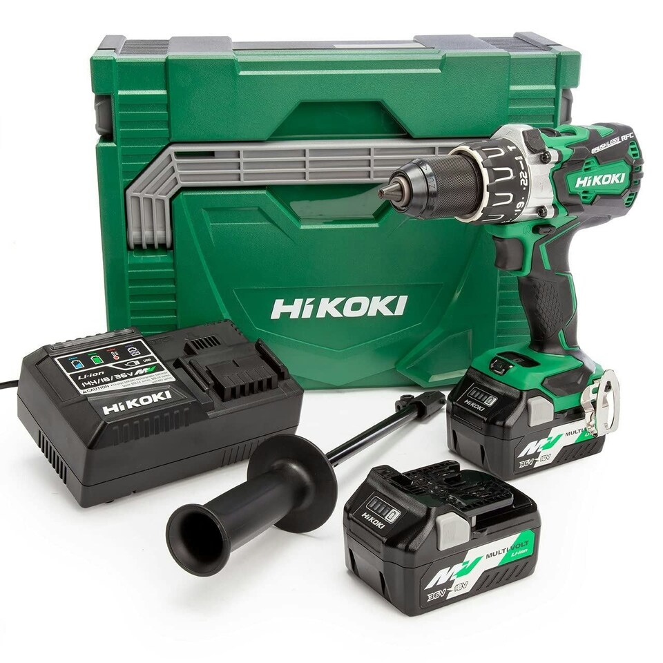 DV18DBXL/JRZ Brushless Combi Drill 18V 2 x 5.0/2.5Ah Multi-Volt Li-ion - HIKDV18DBXLI