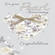 image 1 of Embellished On Your Pearl 30th Anniversary Congratulations Card