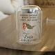 image 3 of Personalised Robin Memorial Feather Tealight Holder | Clear