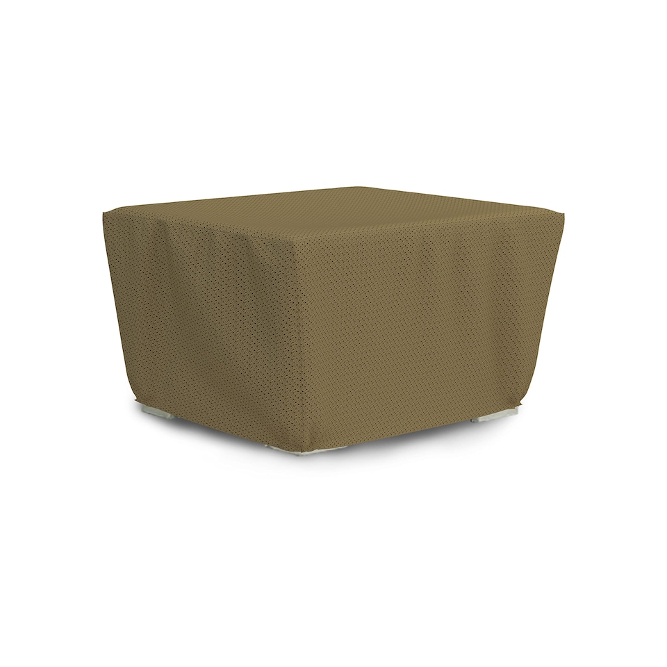 image 1 of Covers&All Outdoor Square Fire Pit Cover, 52 in L x 52 in W x 22 in H, Brown