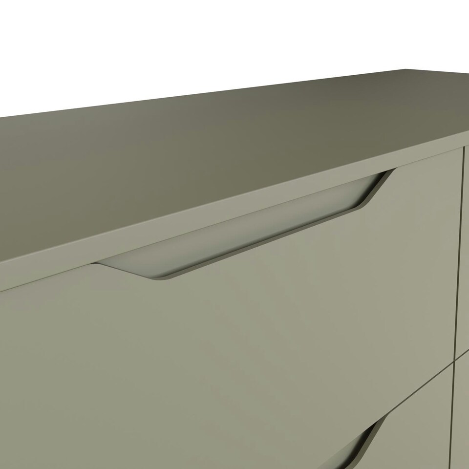 image 1 of Luno 6 Drawer Chest Of Drawers - Ash Green