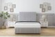 image 1 of Sloomy Kingsley Silver Plush Divan Bed With Mattress 2 Drawers Left Side With 26" Strutted Headboard & 12" Matching Footboard 2'6 Small Single | Silver | Silver | Small Single | 1