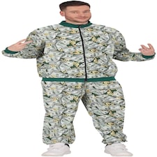 Fancy Dress Adult Mr Bills Tracksuit - M