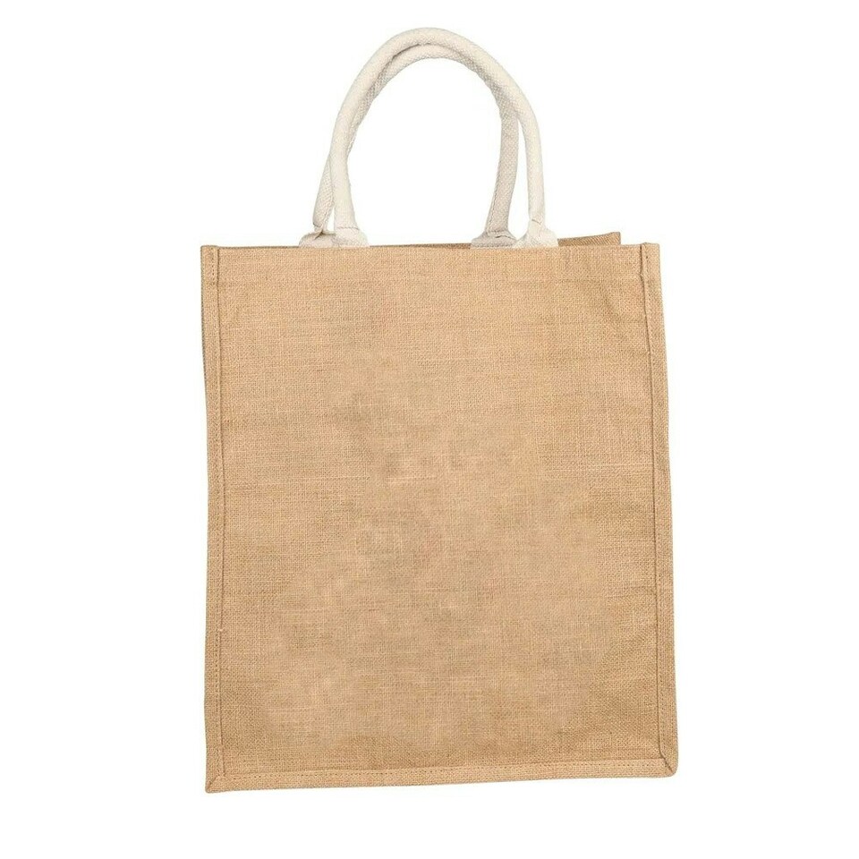 image 1 of Hy Thelwell Collection Hessian Bottle Bag - Natural - One Size Cream