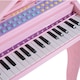 image 8 of HOMCOM 37 Key Musical Mini Piano Electrionic Keyboard Microphone Stool Pink | Pink