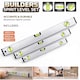 image 1 of Spirit Level Set 3 Pcs High Accuracy Spirit Level Lightweight 400 600 and 1000MM DIY Build 3 Bubble Level
