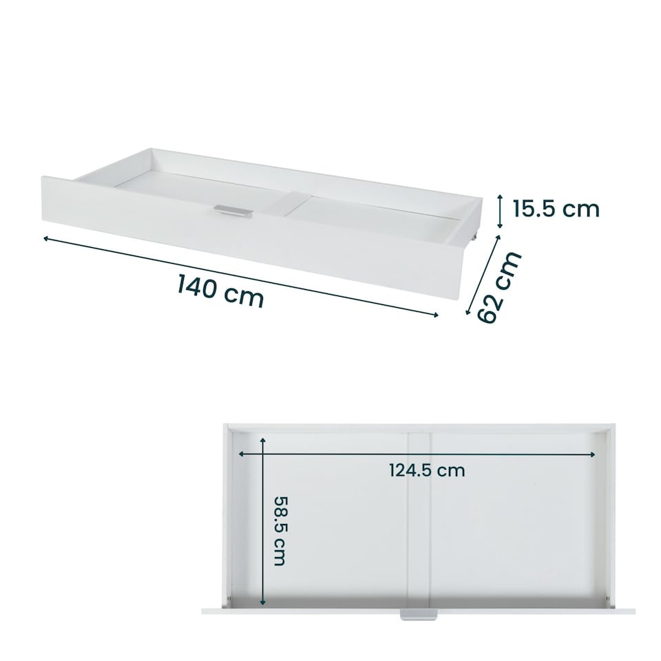 image 1 of Tutti Bambini Universal Underbed Drawer - White