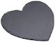 image 1 of Artesà Appetiser Slate Heart Shaped Serving Platter | Grey