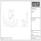 image 4 of Hammer & Tongs Double Coat Hook - W50mm x H35mm - Black | Black | Black | One Size