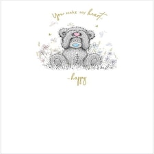Me To You Bear Bear Holding Heart Card