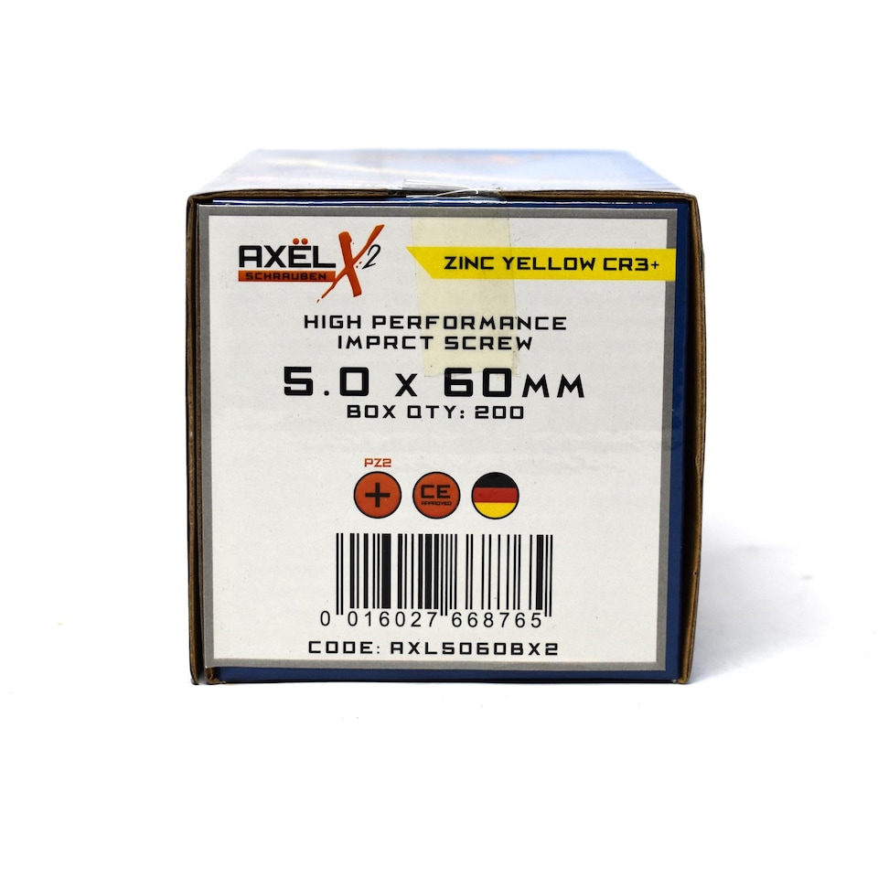 image 1 of Axel High Performance Woodscrews (Dia) 5.0mm (L) 60mm - Box of 200