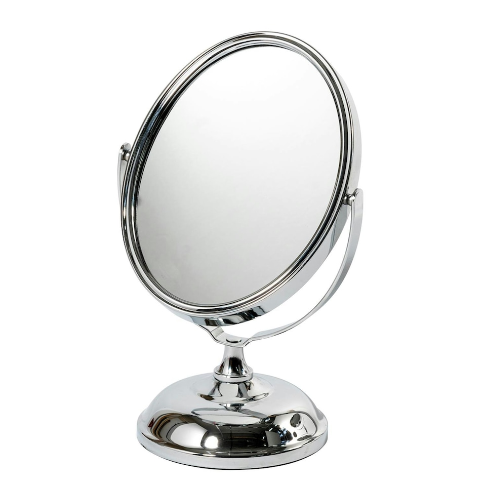image 1 of Showerdrape Eris 5x Magnifying Chrome Makeup Vanity Mirror