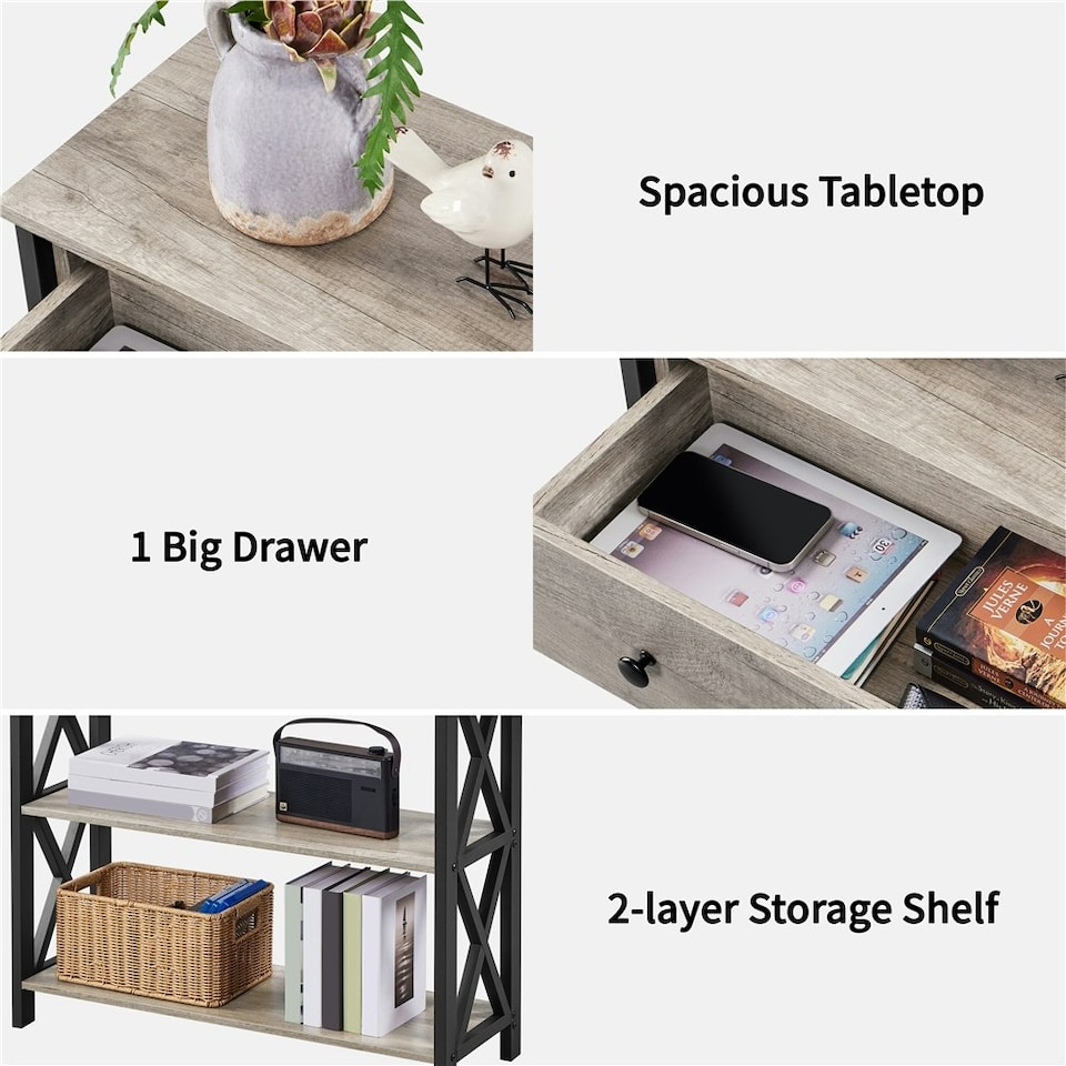image 1 of Yaheetech Versatile Sofa Table for Home/Commercial
