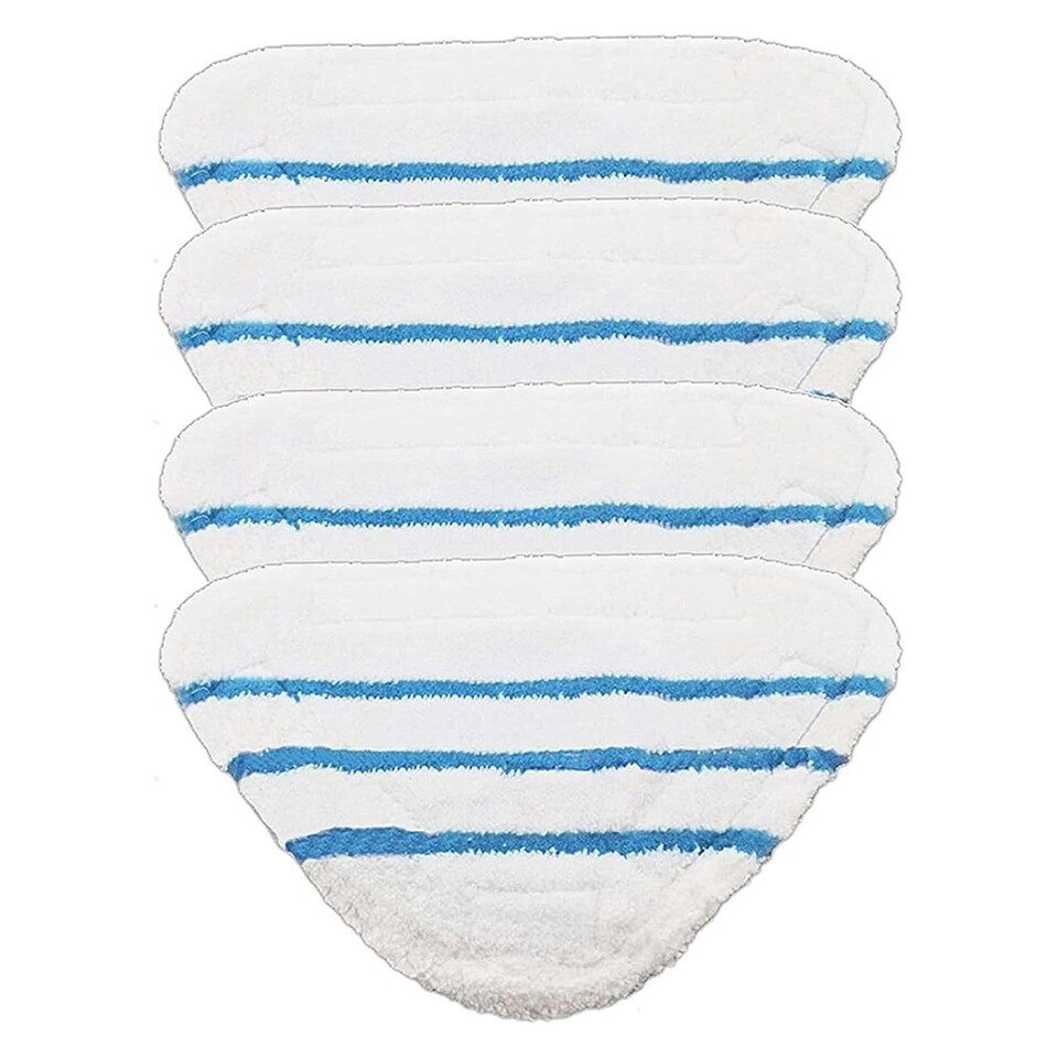 image 1 of SPARES2GO Washable Microfibre Cover Pads for Bush SMB1501 SMB1501UK Steam Cleaner Mop (Pack of 6)