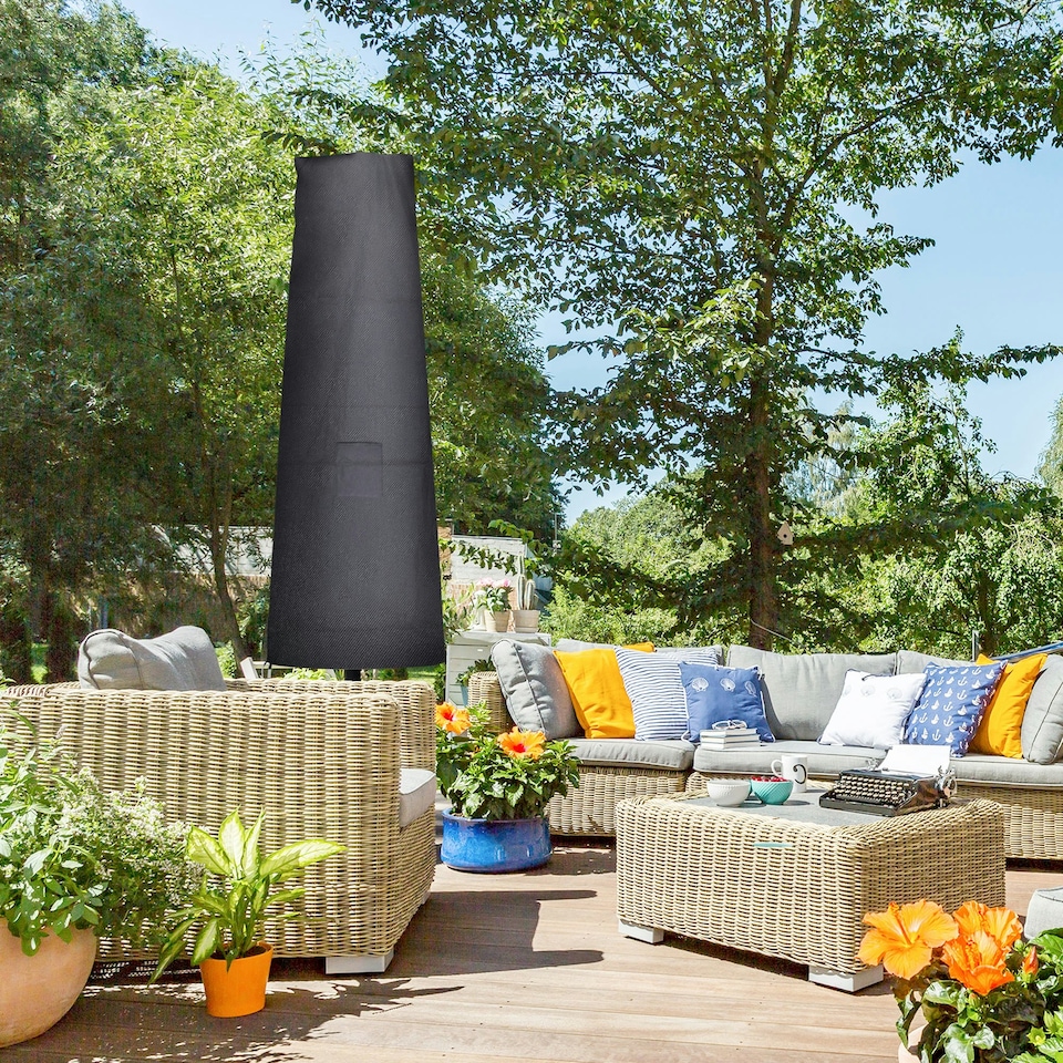 image 1 of Outsunny Parasol Umbrella Cover Outdoor Protector Weatherproof Cantilever Garden