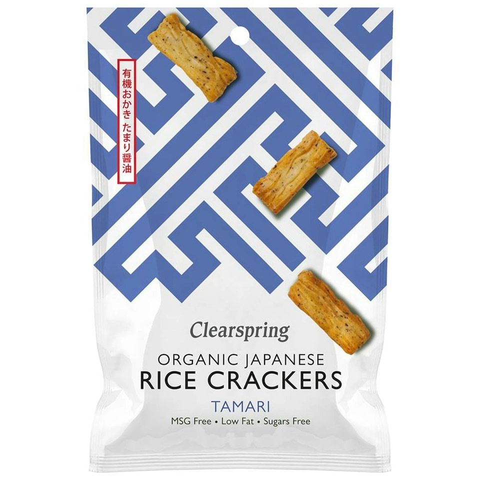 Organic Japanese Rice Crackers Tamari 50g (Clearspring)