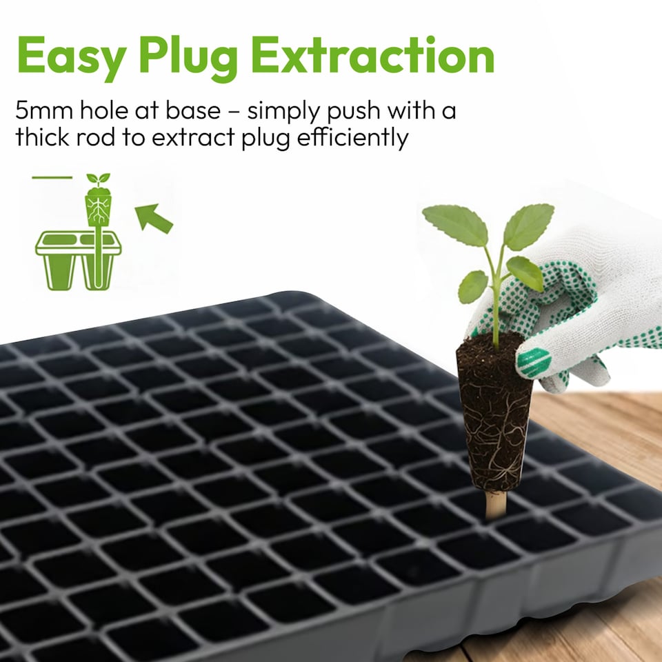 image 1 of 160 Cell Root Trainer Tree Trays Deep Propagation Trays Pack of 9