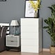 image 2 of HOMCOM 5 Drawer Cabinet Storage Cupboard Sideboard Organiser Living Room White