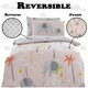 image 5 of VELVETIO Elephant Friends Duvet Cover Set Luxury Kids Reversible Beddings Pink | Single