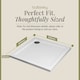 image 5 of 800mm Premium Square Shower Tray - White | White | White | 1