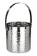 image 5 of Hammered Effect Stainless Steel Ice Bucket with Handle