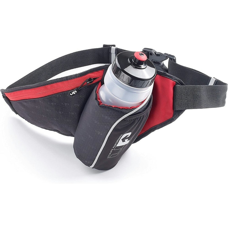 Ultimate Performance Ribble II Running Waist Bag - Black/Red - One Size