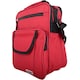image 2 of Lorenz Canvas Style Multi-Functional Shoulder Cross Body Small Messenger Travel Work Utility Bag | Red | Red