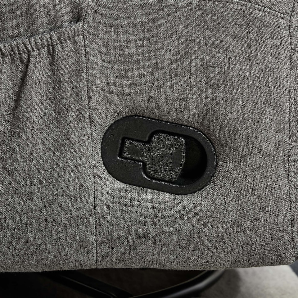 image 1 of Austin Swivel & Rocker Manual Fabric Recliner Chair Grey | Grey | Grey | One Size