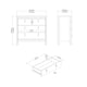 image 9 of Barcelona Chest 3 Drawers in White