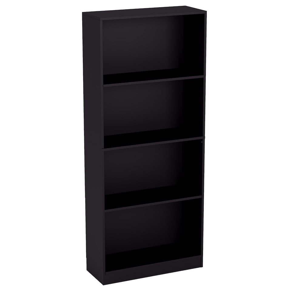 image 1 of Vida Designs Cambridge 4 Tier Large Bookcase Display Storage, Black
