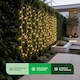 image 3 of Gardenwize 192 LED Solar Curtain Fence Lights Warm White Outdoor