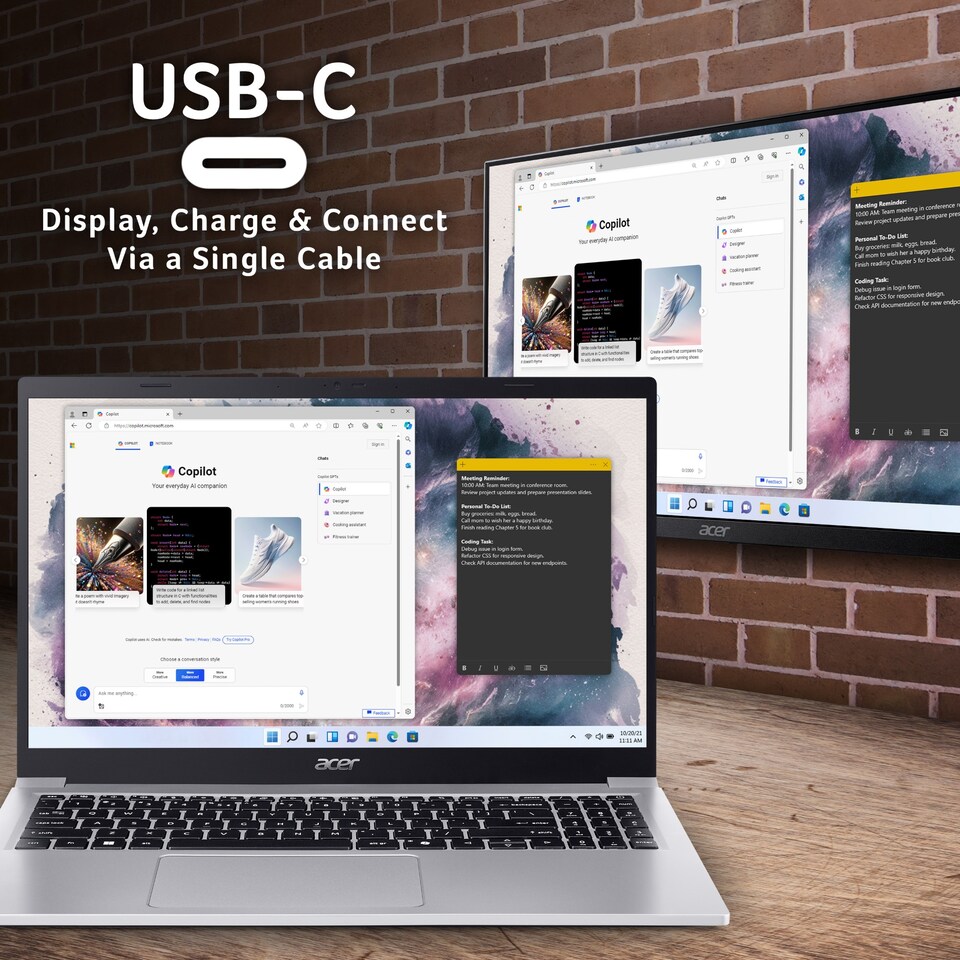 image 1 of Acer Aspire Lite AL15-33P Intel N150 4GB RAM 128GB SSD 15.6" Windows 11 Home S