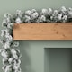 image 4 of 2.7m Green Snow Flocked Christmas Garland with 190 Tips