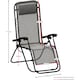 image 3 of Garden Vida Set of 2 Foldable Outdoor Zero Gravity Chairs with Headrest Pillow - Grey