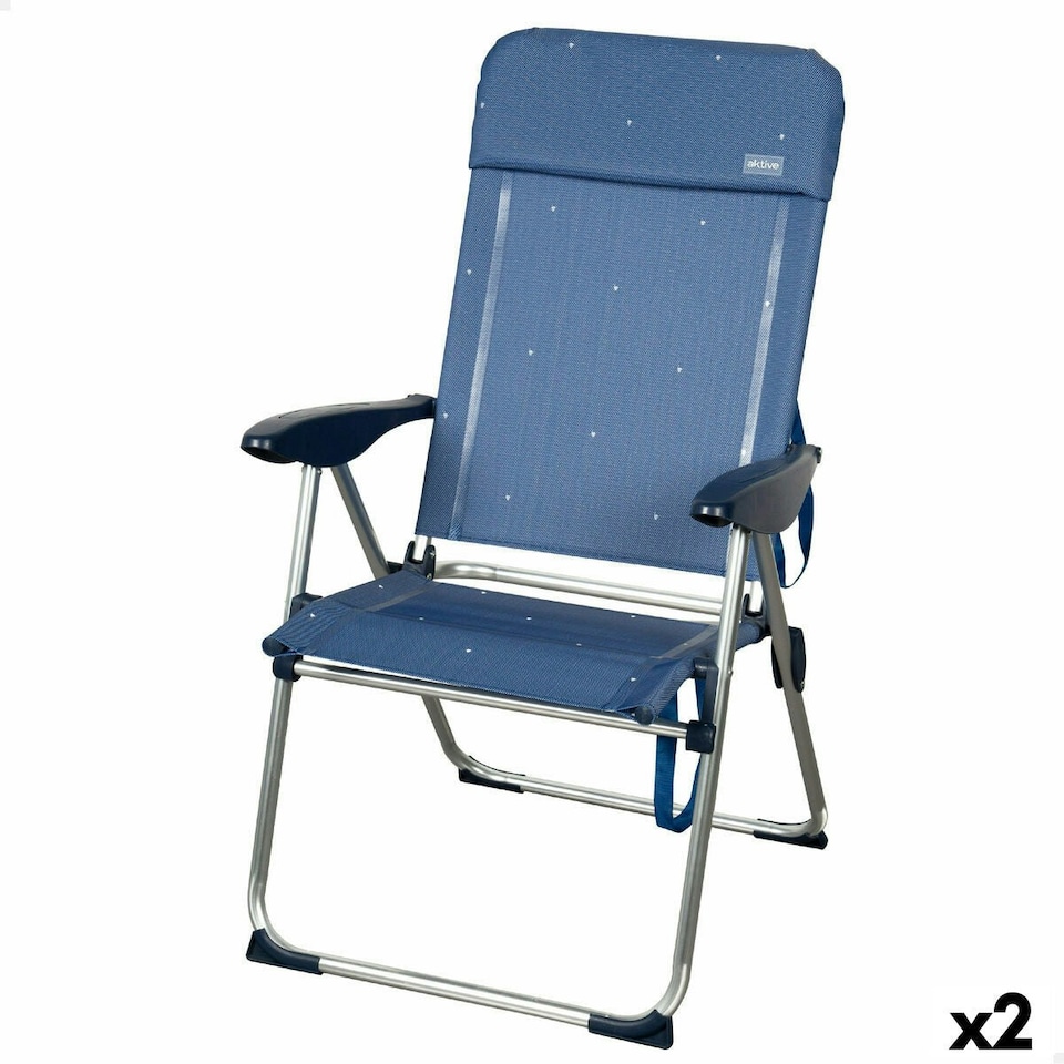 image 1 of Beach Chair Aktive 48 x 110 x 65 cm (2 Units) N/A