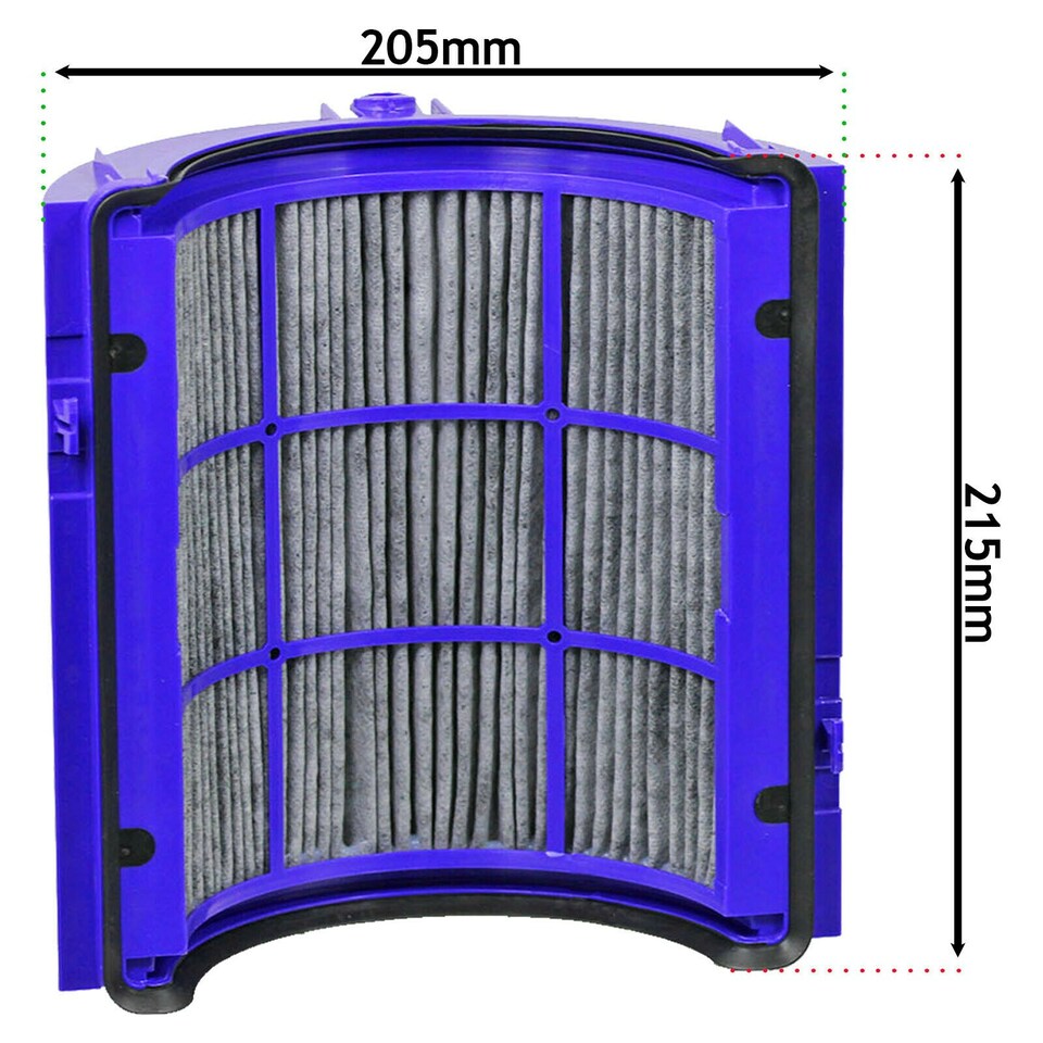 image 1 of SPARES2GO Air Purifier HEPA Carbon Filter compatible with Dyson Pure Hot Cool Humidifier Fan