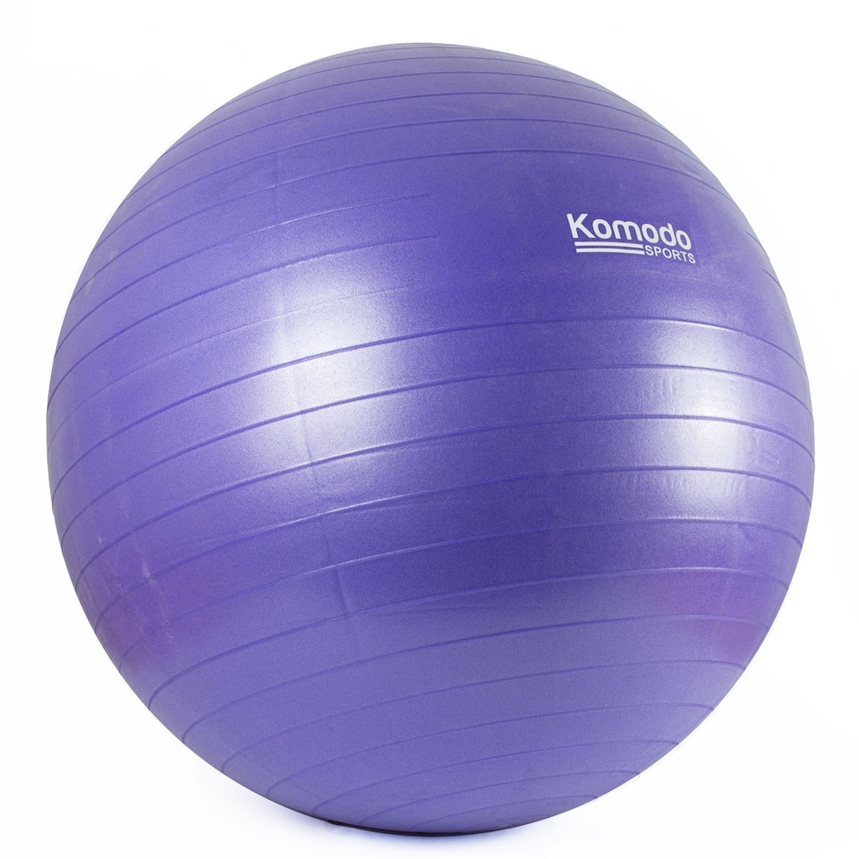 image 1 of Komodo 85cm Yoga Exercise Ball - Purple