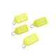 image 1 of Pack of 100 Small Yellow Identity Tag Key Rings