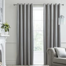 Laurence Llewelyn-Bowen Montrose Eyelet Curtains Silver