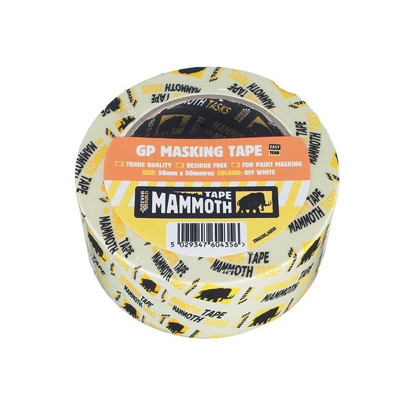 Everbuild Sika Mammoth Retail/labelled Masking Tape - Multi Colour - 38mm x 50m