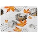 image 1 of Maple Leaves & Marbled Circles (Rug) Orange | Medium: 80x150cm