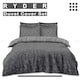 image 3 of Ryder Printed Duvet Cover Set Reversible Polycotton Beddings Grey | Double