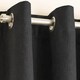 image 2 of Vogue Black Curtains 66 x 54 inch (168 x 137 cm) Room Darkening Eyelet Thermal Noise Reducing Curtains for Bedroom and Living Room