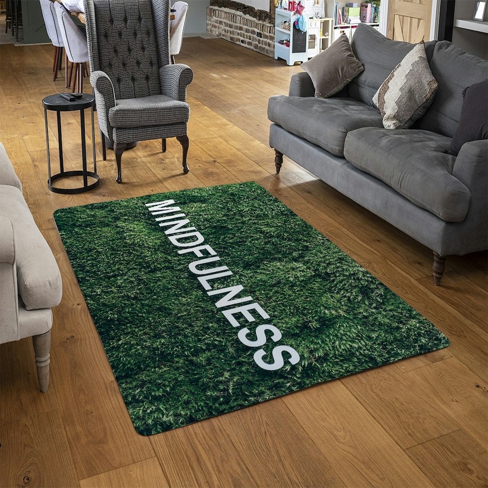 image 1 of Wellness Mindfulness (Rug) Green | M