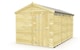 image 1 of 8 x 13 Feet Apex Security Shed - Single Door - Wood - L387 x W231 x H217 cm | Brown
