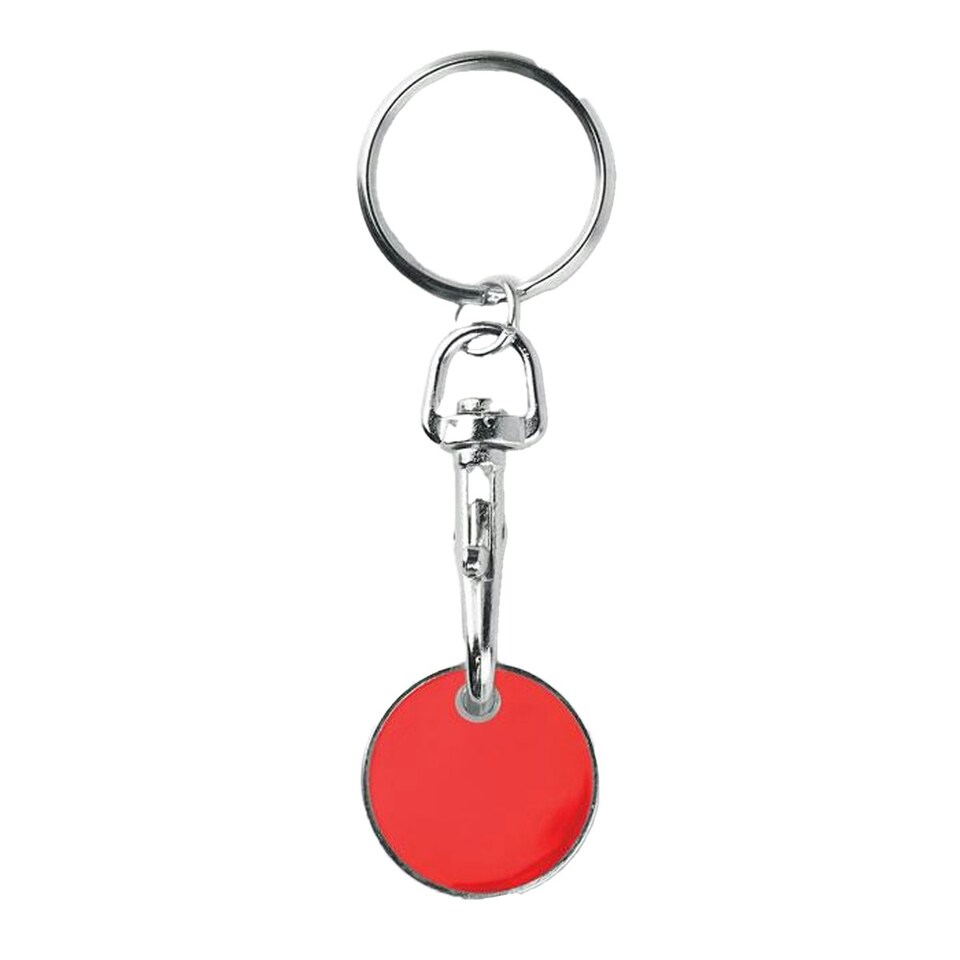 MidOcean Tokenring Shopping Trolley Keyring - Red - One Size